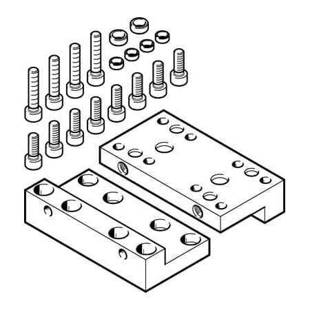 Festo Adapter Plate Kit EHAM-H1-25-L2-80 EHAM-H1-25-L2-80
